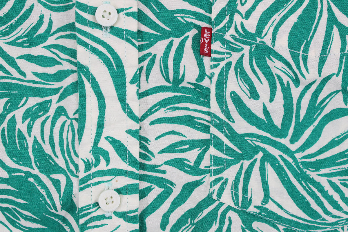 Mens Patterned Shirt Tropical Button Down