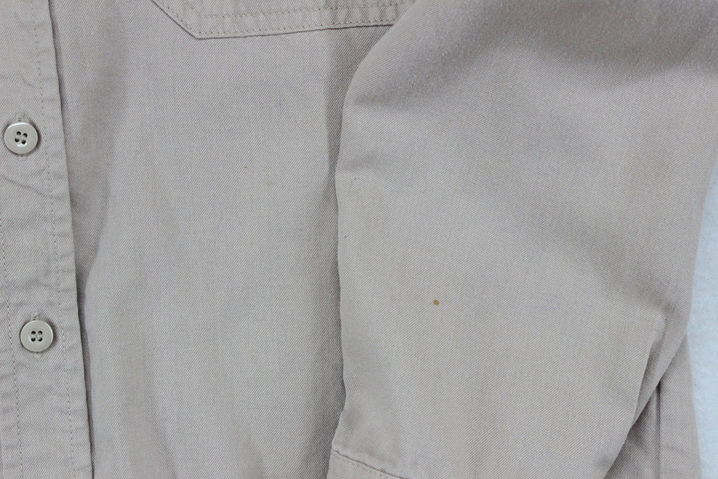 Mens Workwear Shirt Long Sleeve Button Up Safari