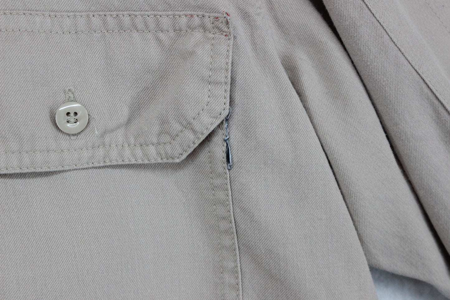 Mens Workwear Shirt Long Sleeve Button Up Safari
