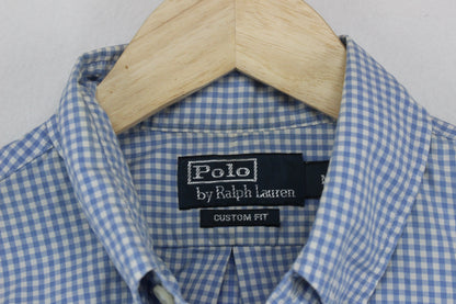 Mens Check Shirt Custom Fit Long Sleeve