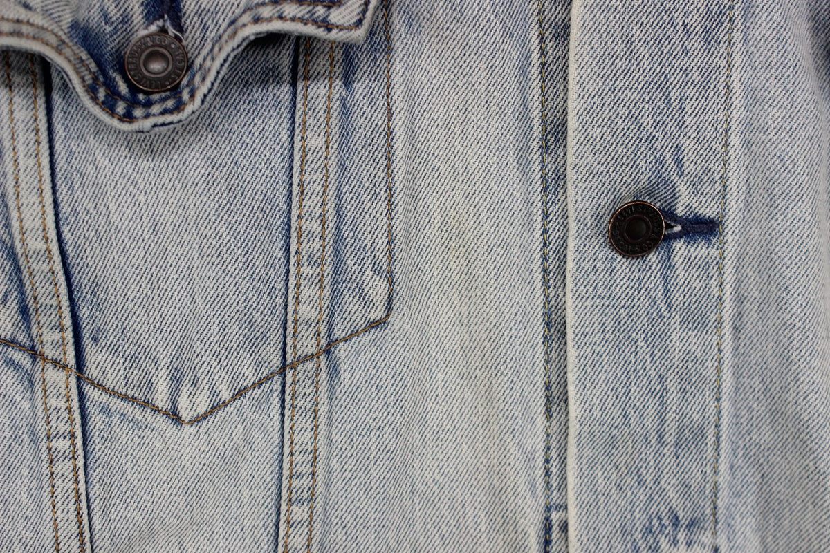 Mens Denim Jacket Trucker Cotton