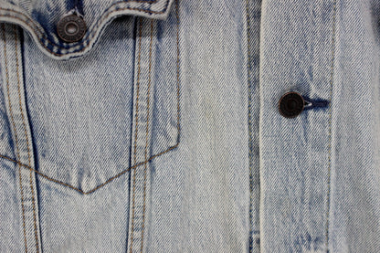 Mens Denim Jacket Trucker Cotton