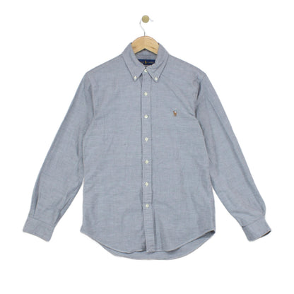 Mens Shirt Stretch Slim Fit Oxford Button Down