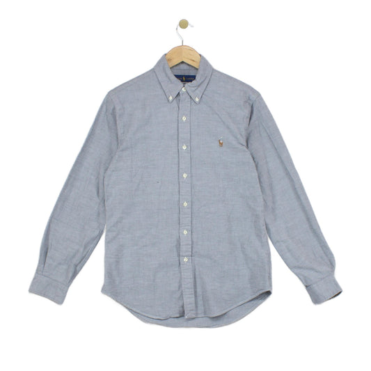 Mens Shirt Stretch Slim Fit Oxford Button Down