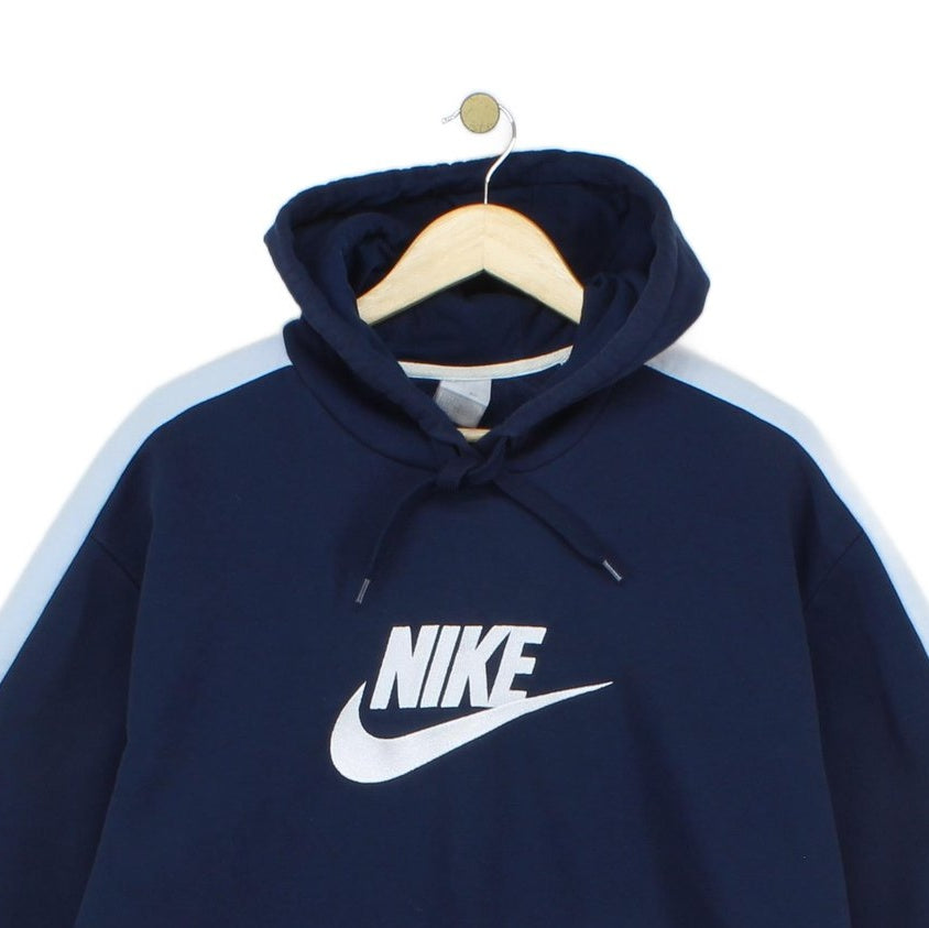 Mens Spell Out Hoodie Oversized Embroidered Pullover