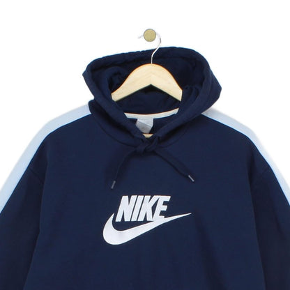 Mens Spell Out Hoodie Oversized Embroidered Pullover