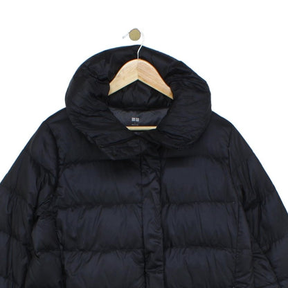Womens Quilted Coat Down Puffer Full Zip High Neck