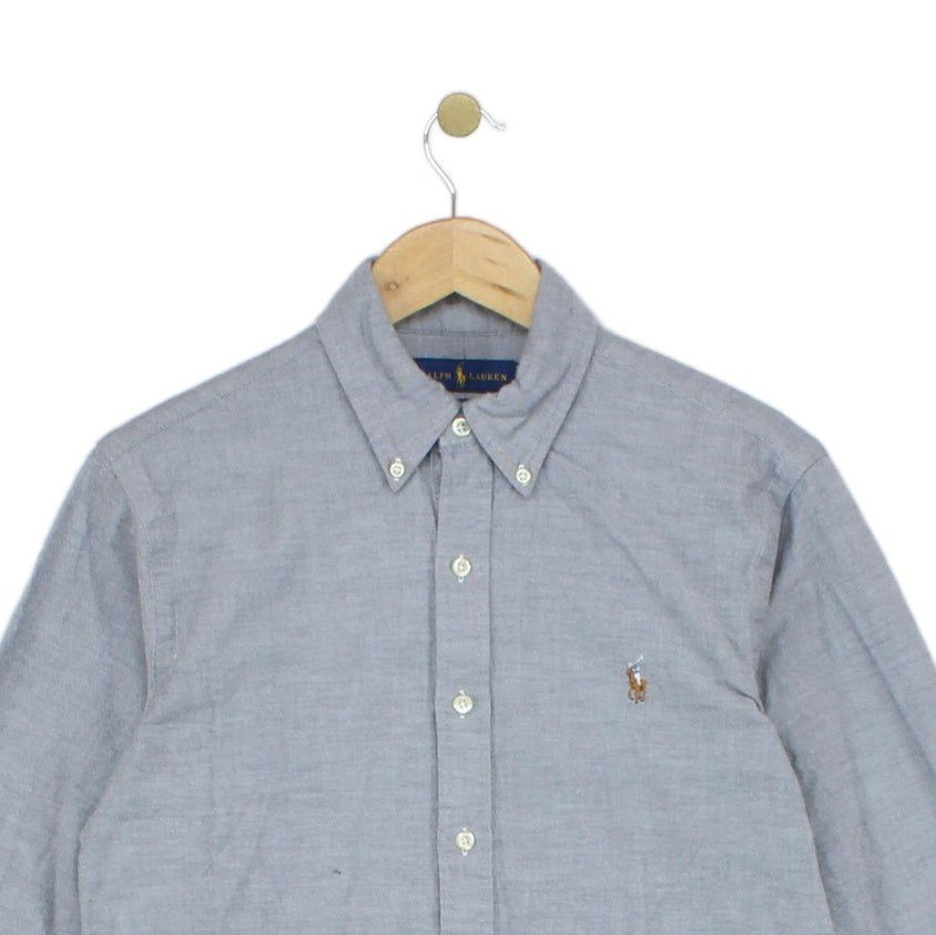 Mens Shirt Stretch Slim Fit Oxford Button Down
