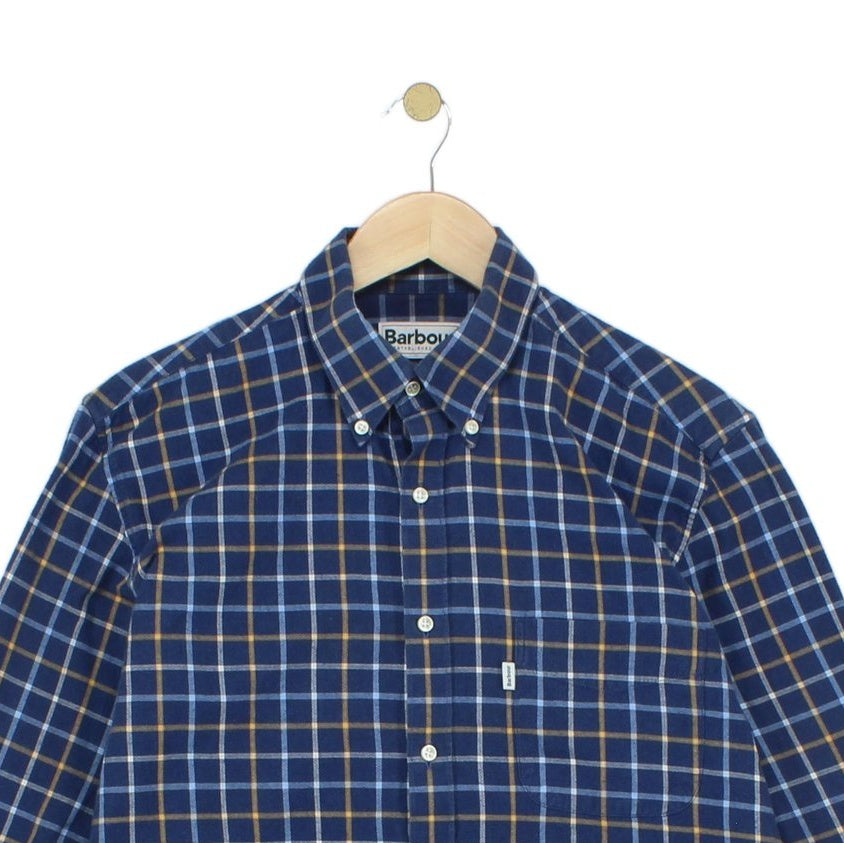 Mens Plaid Shirt Long Sleeve Check