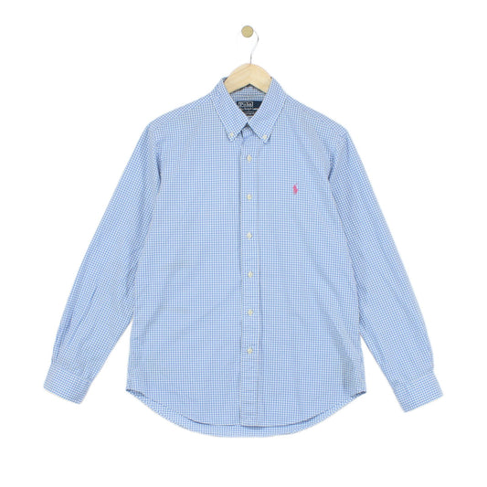 Mens Check Shirt Custom Fit Long Sleeve