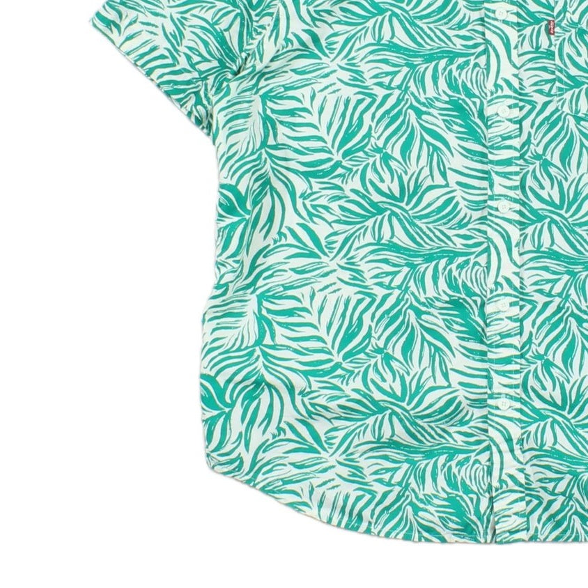 Mens Patterned Shirt Tropical Button Down