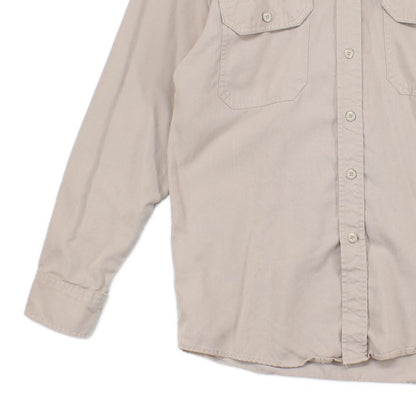 Mens Workwear Shirt Long Sleeve Button Up Safari