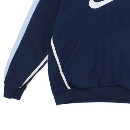 Mens Spell Out Hoodie Oversized Embroidered Pullover