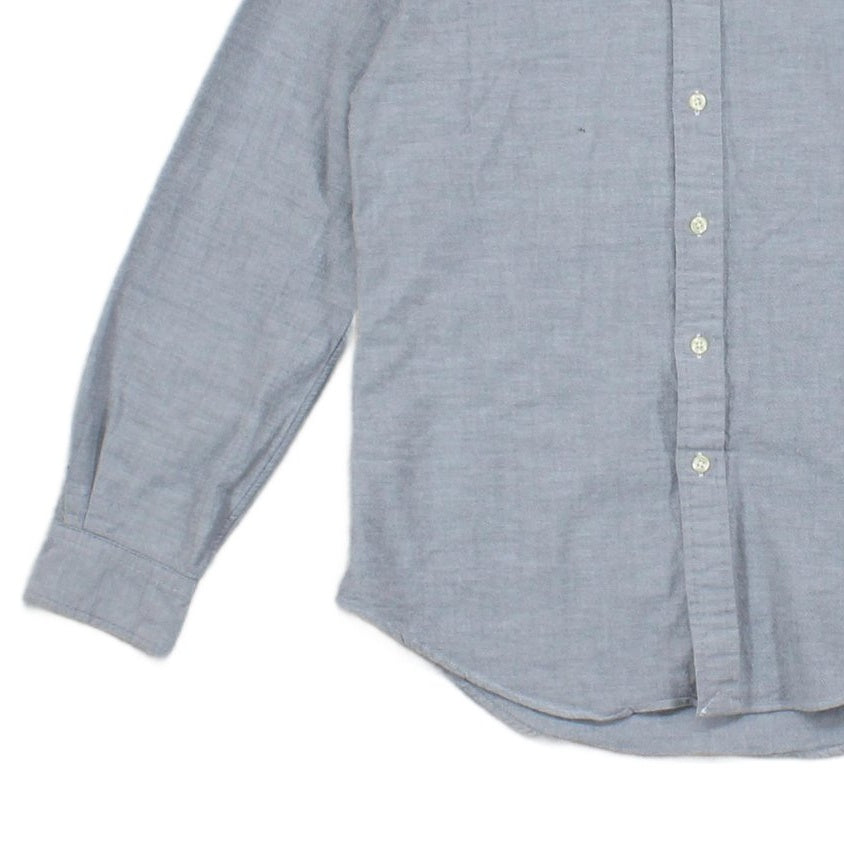 Mens Shirt Stretch Slim Fit Oxford Button Down