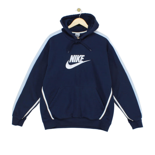 Mens Spell Out Hoodie Oversized Embroidered Pullover