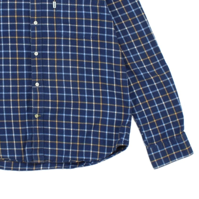 Mens Plaid Shirt Long Sleeve Check