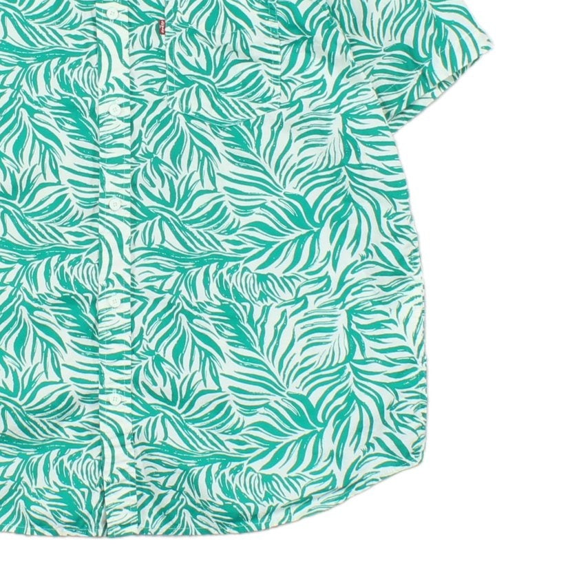 Mens Patterned Shirt Tropical Button Down