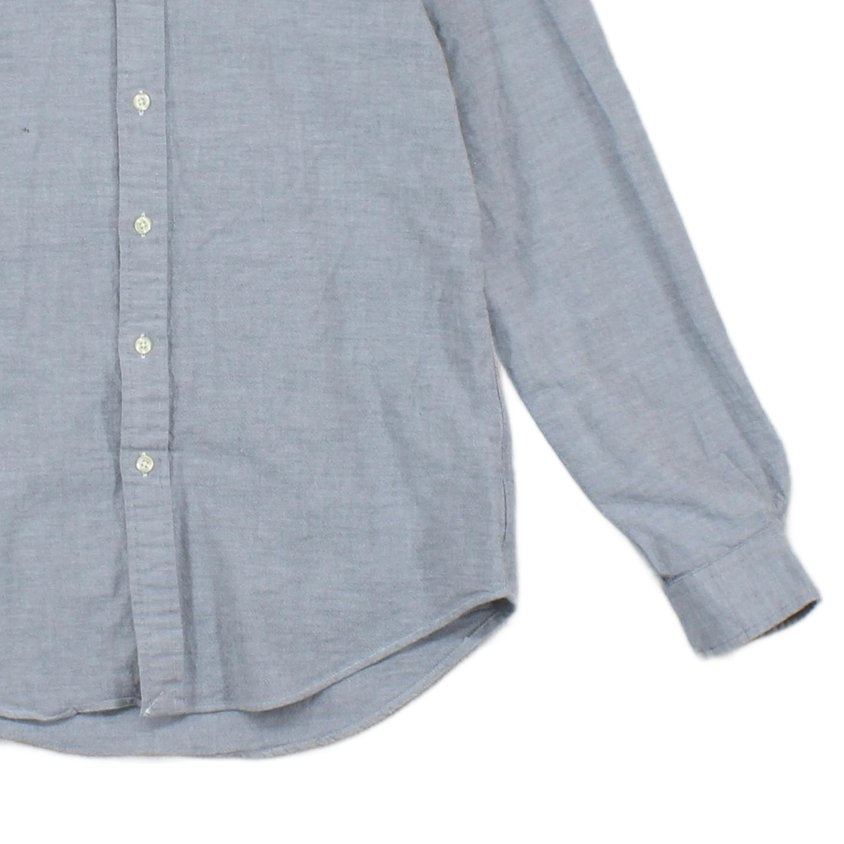 Mens Shirt Stretch Slim Fit Oxford Button Down