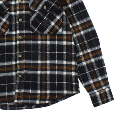 Mens Flannel Plaid Shirt Check Long Sleeve