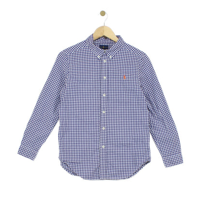 Boys Check Shirt Button Down Long Sleeve