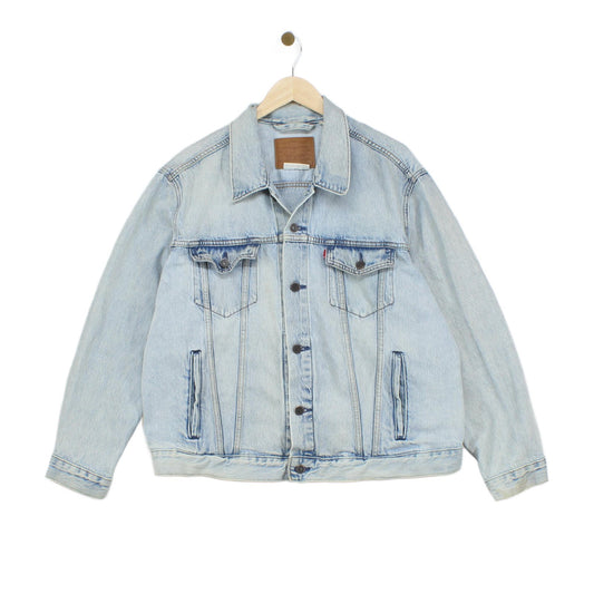Mens Denim Jacket Trucker Cotton