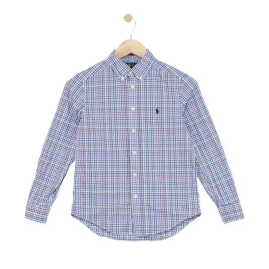 Boys Check Shirt Long Sleeve Classic