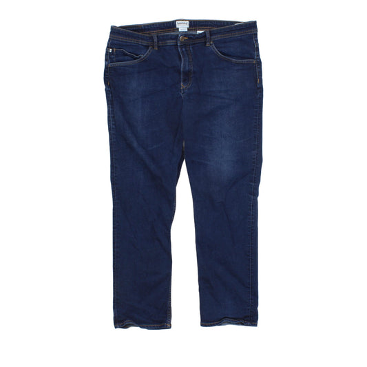 Mens Jeans Stretch Denim Straight Leg