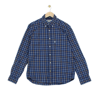 Mens Plaid Shirt Long Sleeve Check