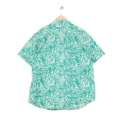 Mens Patterned Shirt Tropical Button Down