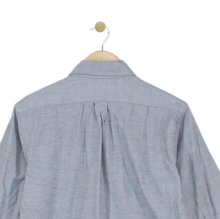Mens Shirt Stretch Slim Fit Oxford Button Down
