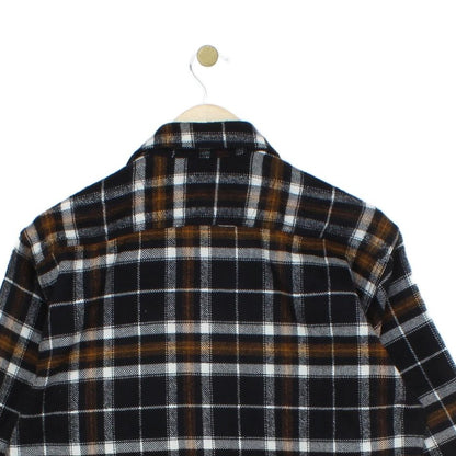 Mens Flannel Plaid Shirt Check Long Sleeve