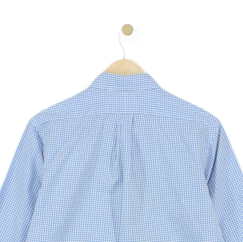 Mens Check Shirt Custom Fit Long Sleeve