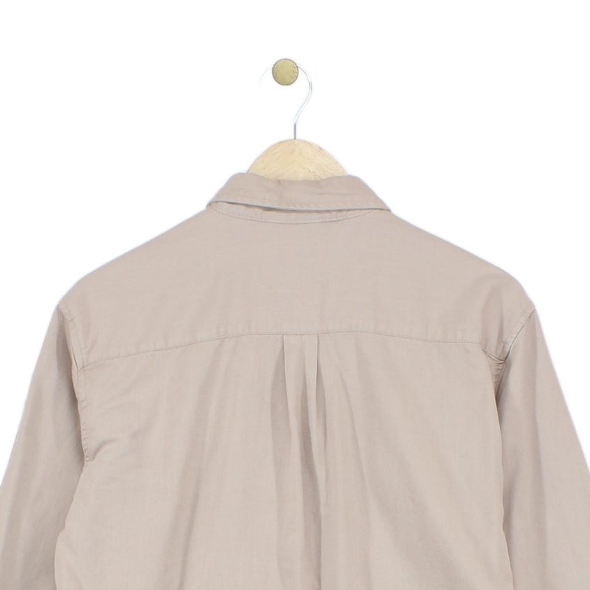 Mens Workwear Shirt Long Sleeve Button Up Safari