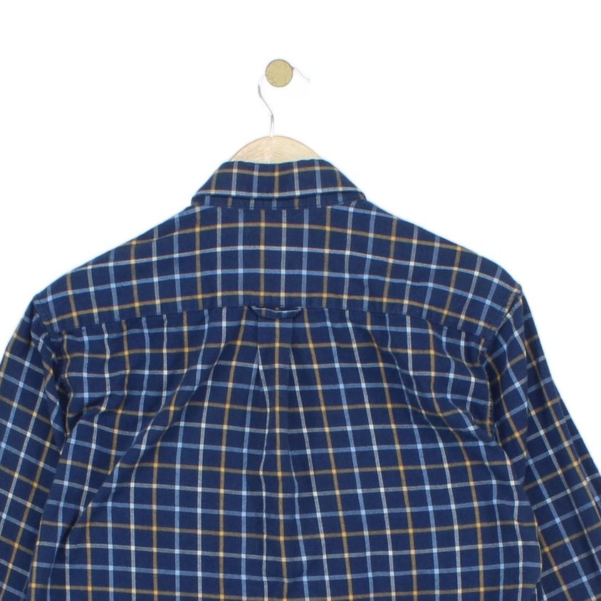 Mens Plaid Shirt Long Sleeve Check