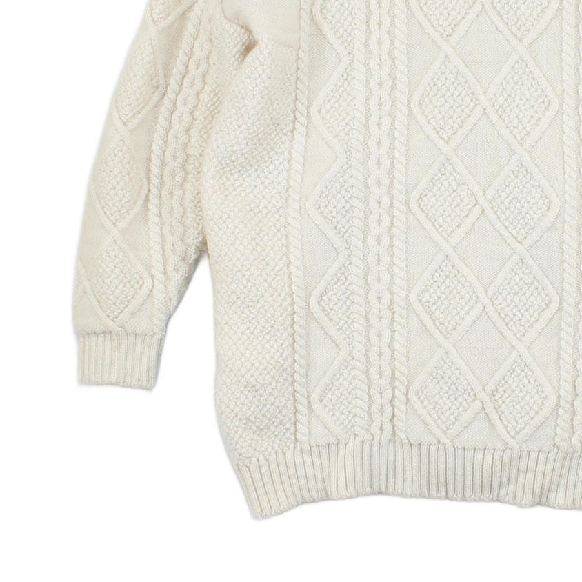 Womens Cardigan Cable Knit Button Wool