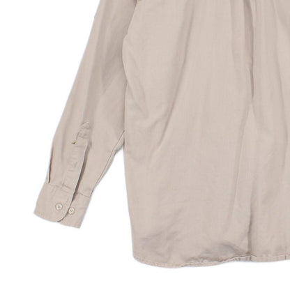 Mens Workwear Shirt Long Sleeve Button Up Safari