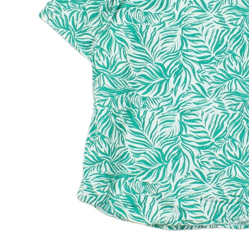 Mens Patterned Shirt Tropical Button Down