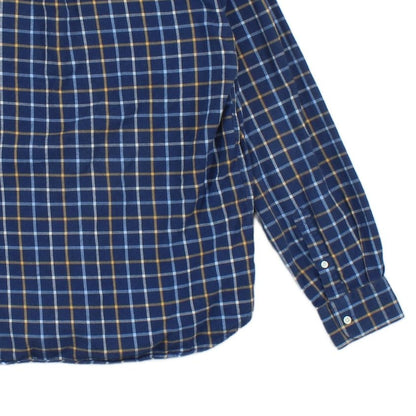 Mens Plaid Shirt Long Sleeve Check