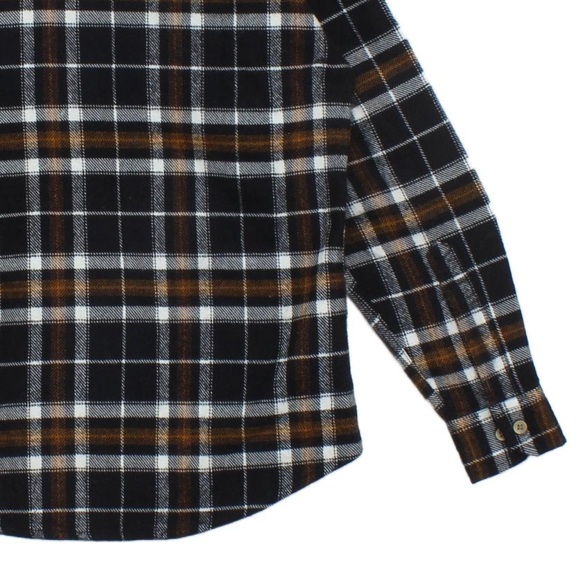 Mens Flannel Plaid Shirt Check Long Sleeve