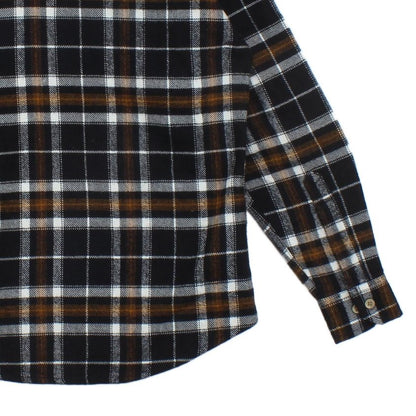 Mens Flannel Plaid Shirt Check Long Sleeve
