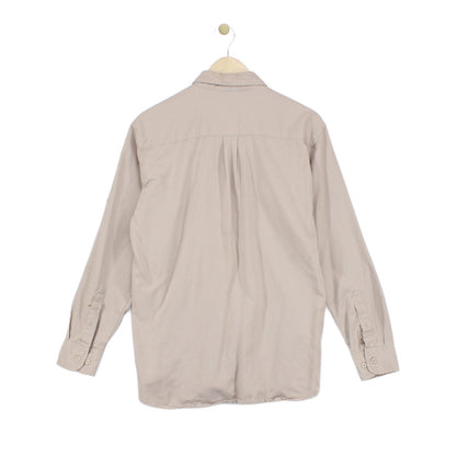 Mens Workwear Shirt Long Sleeve Button Up Safari