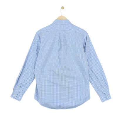 Mens Check Shirt Custom Fit Long Sleeve