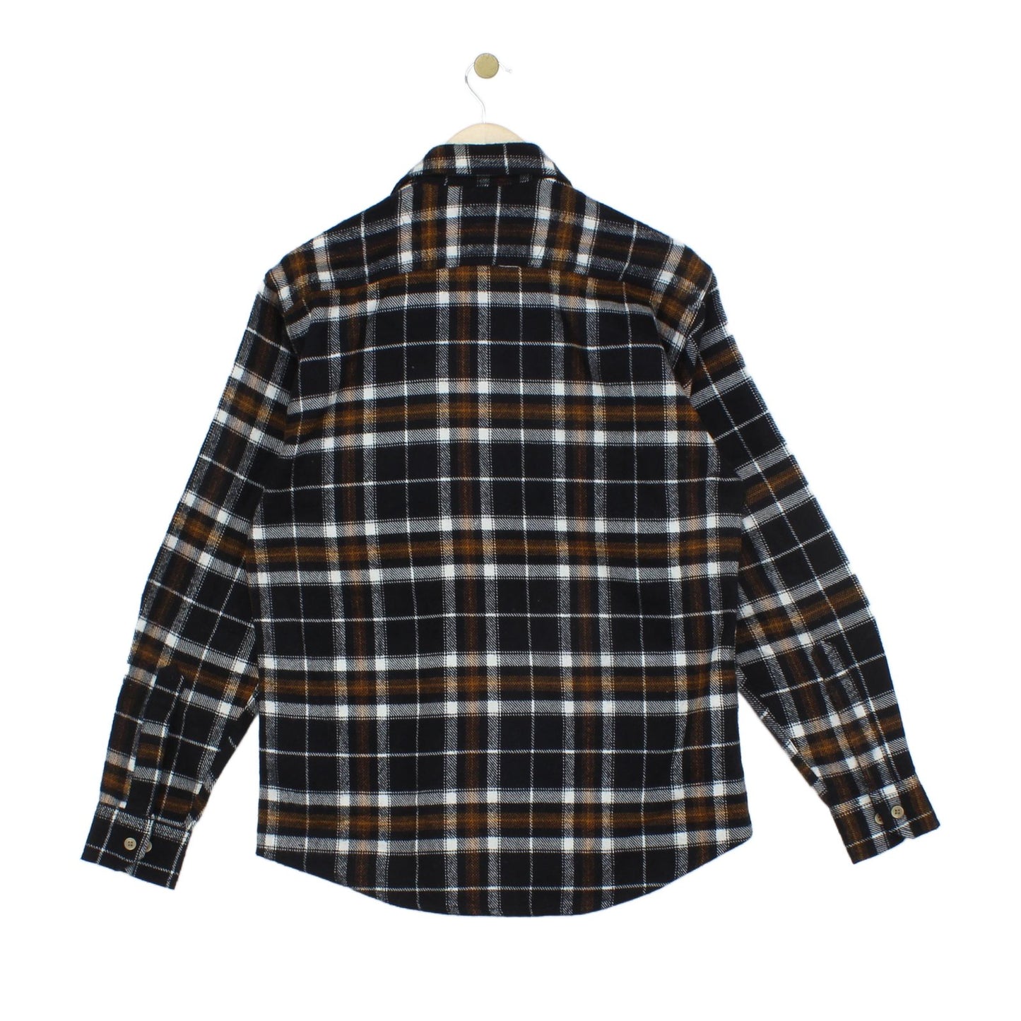 Mens Flannel Plaid Shirt Check Long Sleeve
