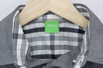 Mens Shirt Stretch Long Sleeve Button Up