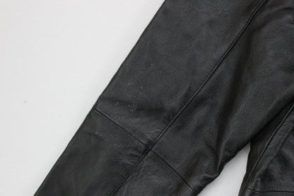 Mens Leather Trench Coat Single Breasted