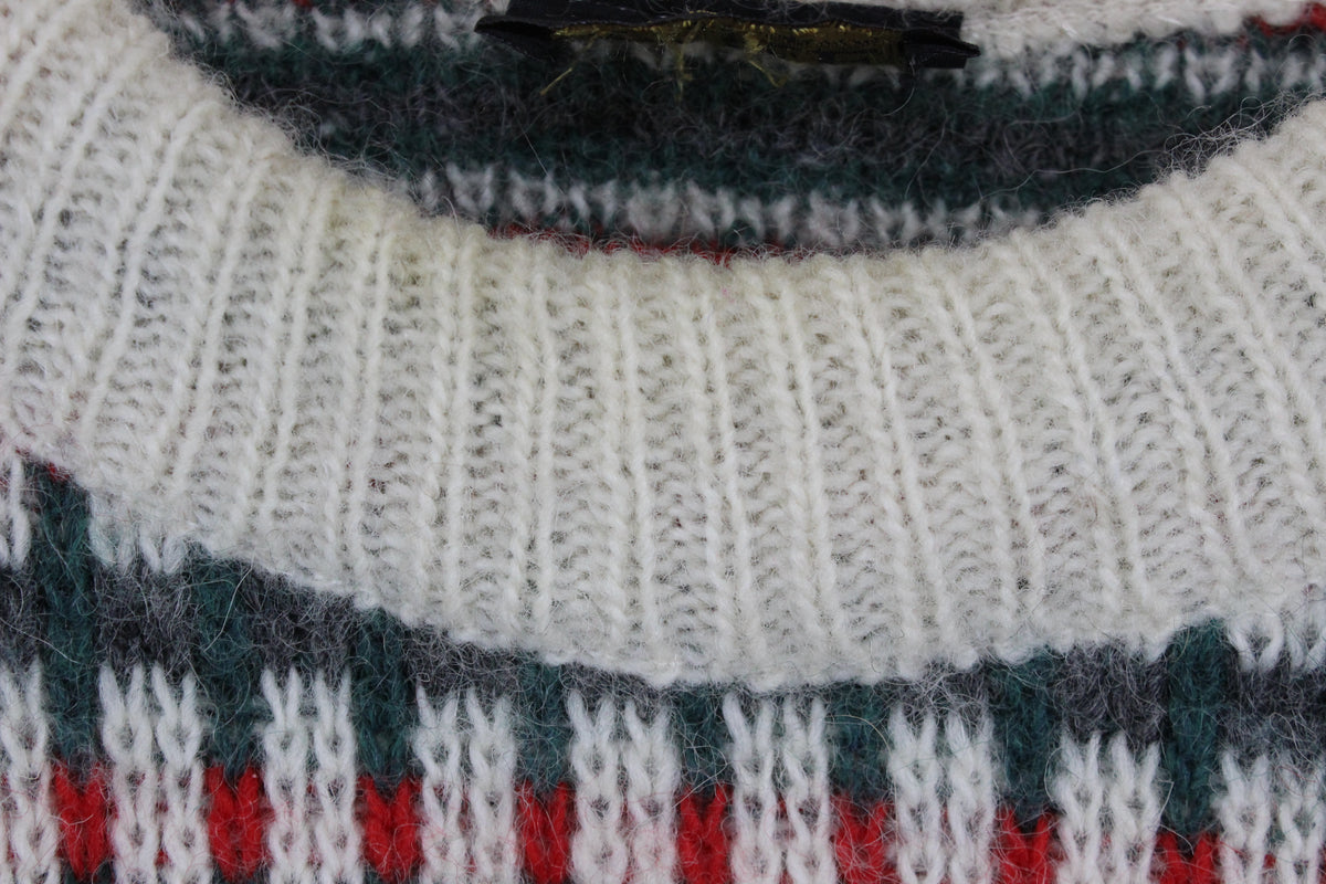 Mens Nordic Jumper Crew Neck Striped
