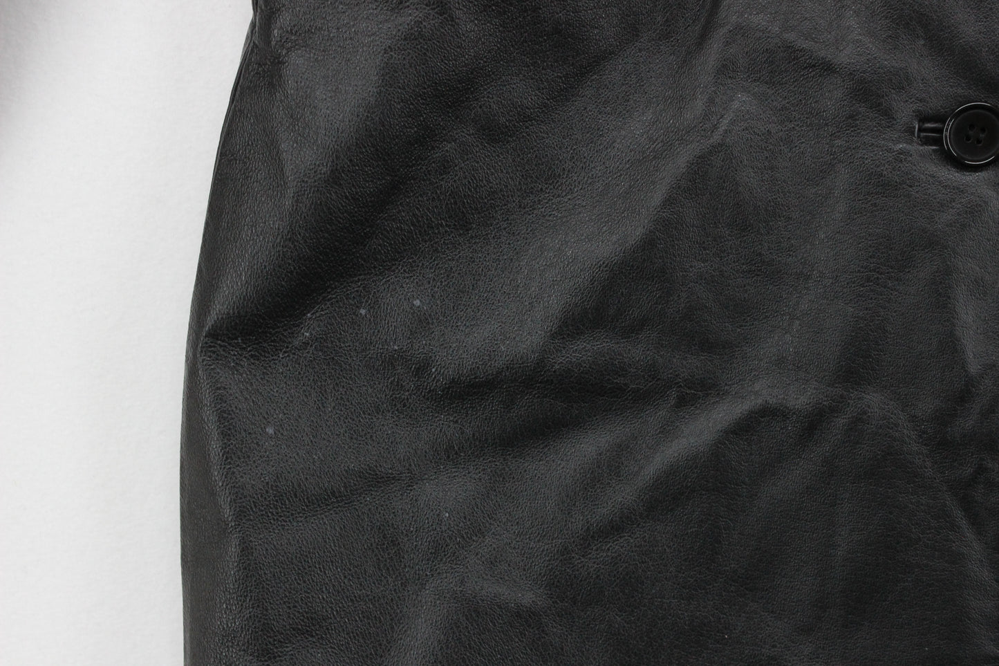 Mens Leather Trench Coat Single Breasted