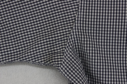 Mens Check Shirt Short Sleeve Button Down