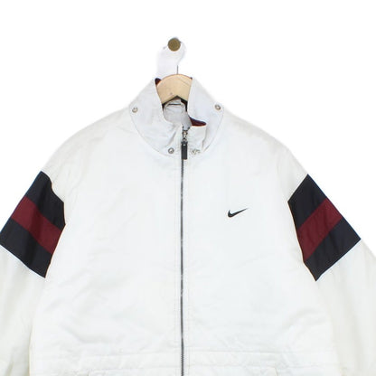 Mens Spell Out Quilted Jacket Full Zip