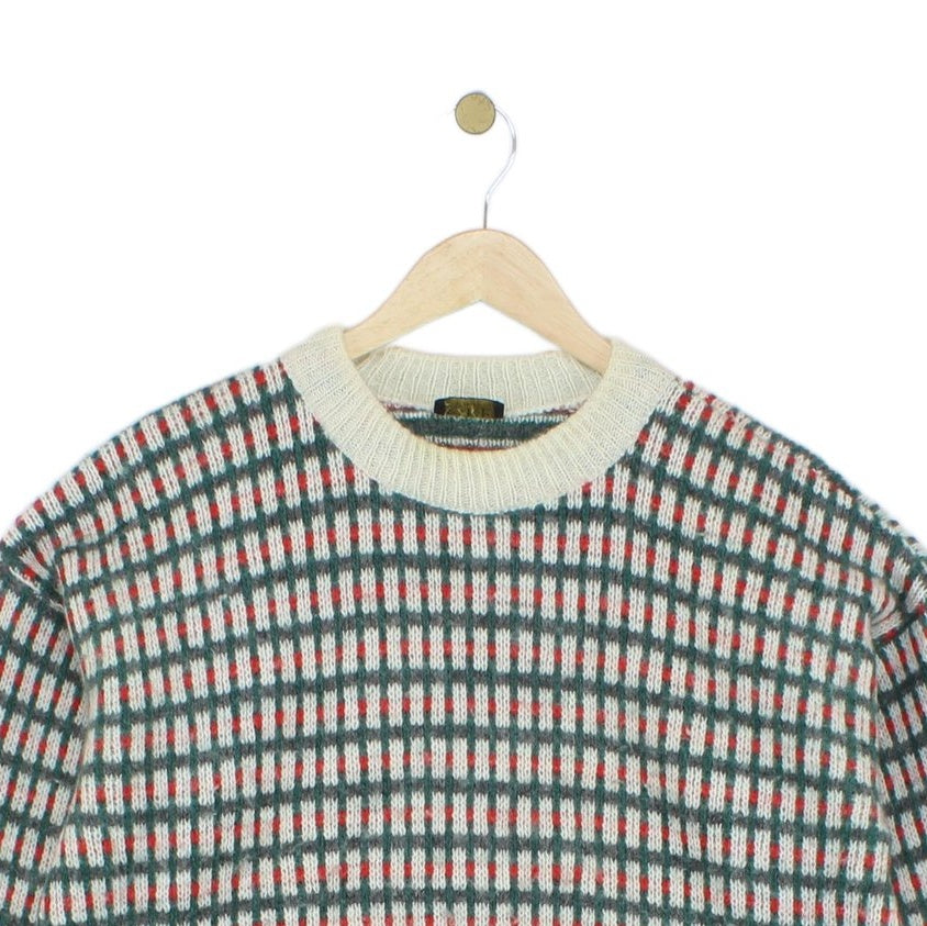 Mens Nordic Jumper Crew Neck Striped